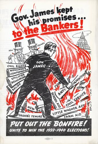Gov. James keeps his promises to the Bankers political advertisement