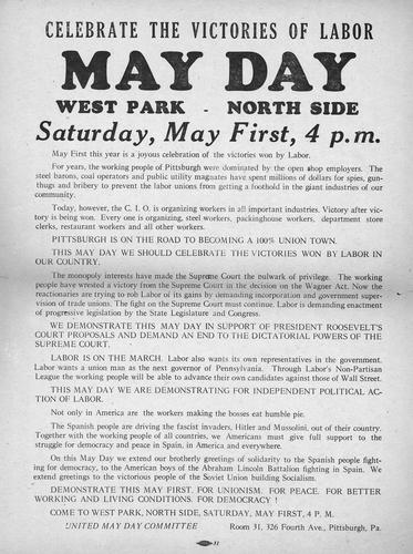 Celebrate the Victories of Labor: May Day announcement