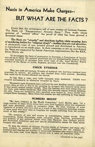 Nazis in America Make Changes--But What are the Facts?