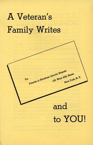 Veteran's Family Writes