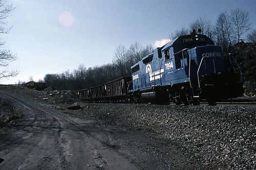 Ballast Train Passing Bennington Curve