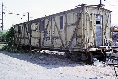 Old Pennsylvania Railroad Car in Enola Yards