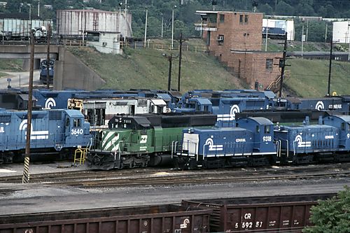 Locomotives at Conway Yard
