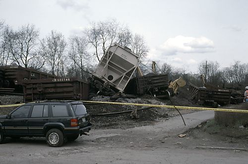 Train Wreck Aftermath, April 1996