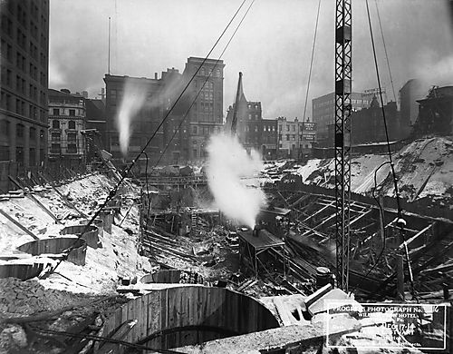 Foundations for the William Penn Hotel