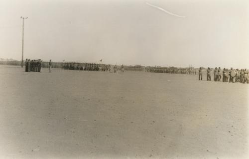 Marching Band and Groups of Soldiers