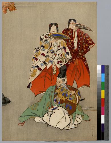 Momijigari (right) 紅葉狩 双圖