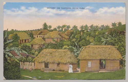 "Bohios" or Thatched Huts, Cuba