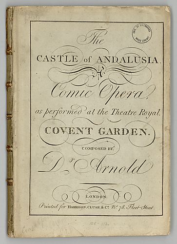 Castle of Andalusia. Vocal score Vocal score