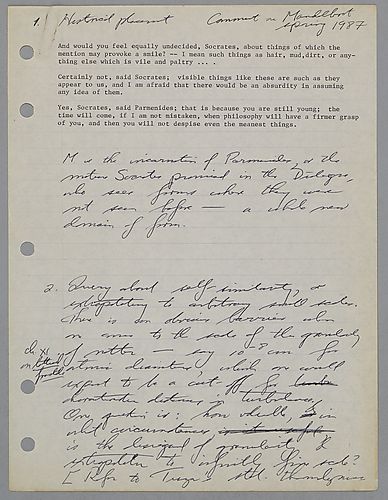 Comments on a talk by B. Mandelbrot,