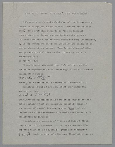 Comments on a Paper by Gage and Hestenes,