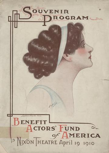 Theatre program - Actor's Fund of America benefit