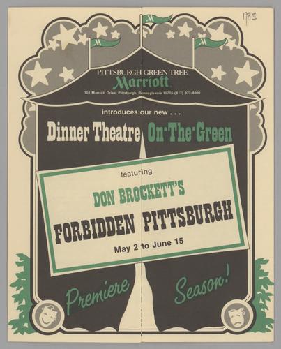 Theatre program - Forbidden Pittsburgh