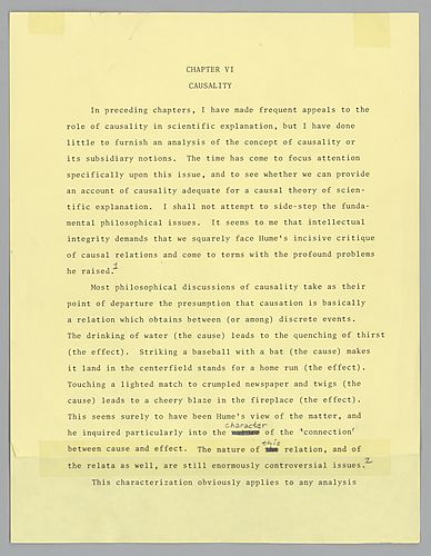 Causality and Explanation: Draft,