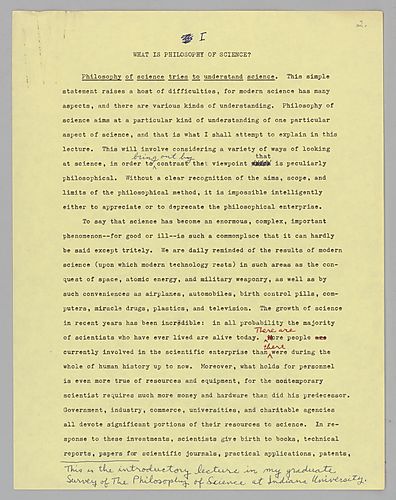 Popular Lectures: Draft,