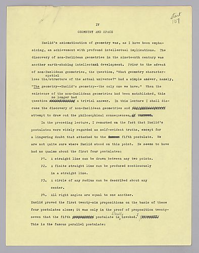 Popular Lectures: Draft,