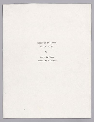 Philosophy of Science: Draft