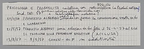 "Psicologia e probabilità",