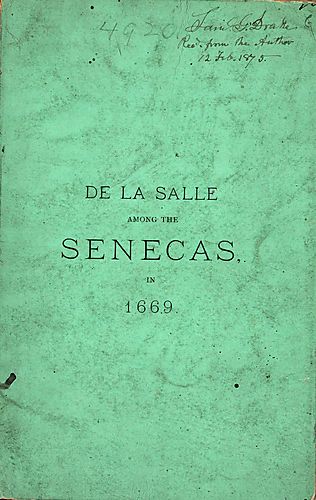 De La Salle among the Senecas, in 1869