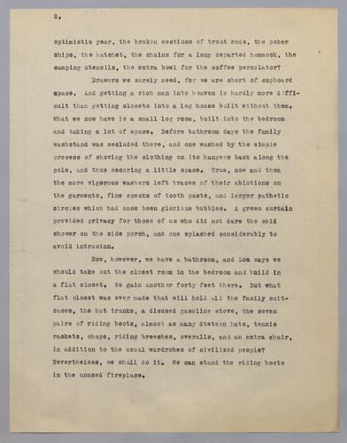 "A Lodge in Some Vast Wildnerness"