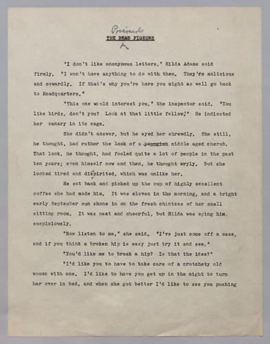 "The Poisoned Pigeons" - copy 1