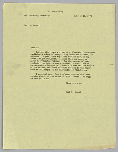 Hempel: Festschrift,