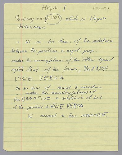 Reading Notes and Summaries on Works by Vincent Hope,