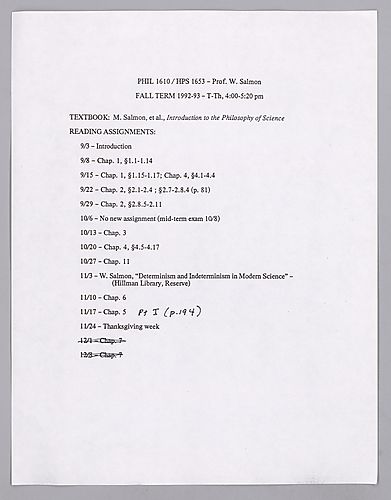 Introduction to the Philosophy of Science-PHIL 1610,