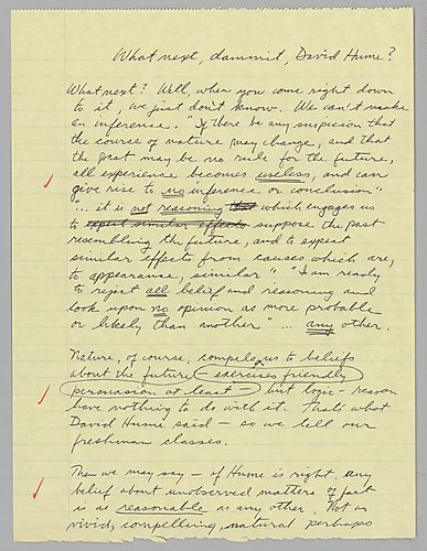 "What's next Dammit, David Hume?": Oberlin Conference,