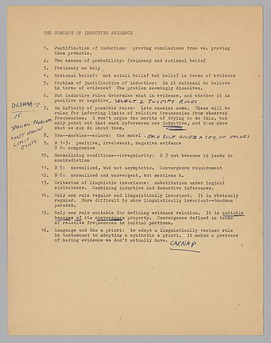 "Concept of Inductive Evidence": Rochester,