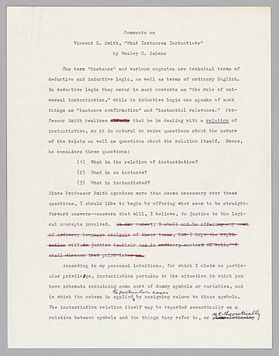 "Comment on Vincent Smith's 'What Instances Instantiate'": APA Eastern Division Conference,