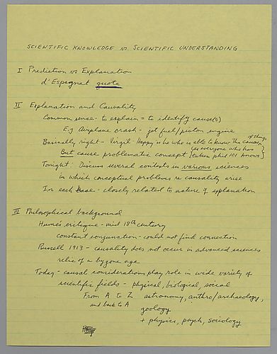 "Scientific Knowledge vs Scientific Understanding": Sigma Xi,