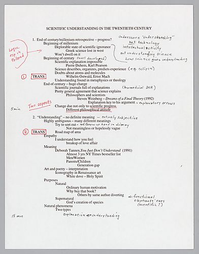 "Scientific Understanding in the Twentieth Century": Vienna Institute,