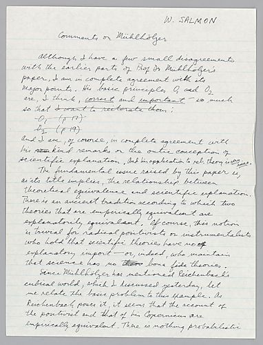 "Comment on Parrini and Muhlholzer": Pittsburgh-Konstanz Colloquium,