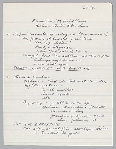 "Encounter with David Hume": Richard Gale's Class,