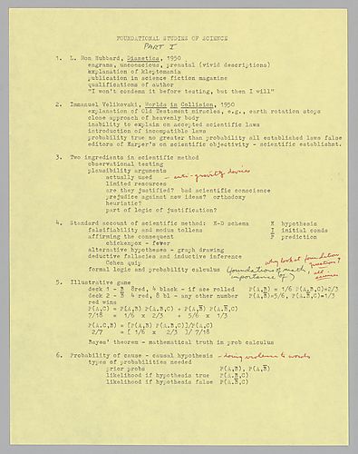 "Foundational Studies of Science,"