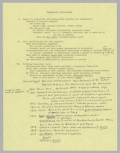 "Theoretical Explanation": University of Notre Dame,