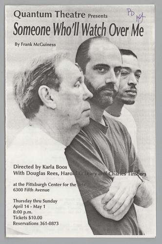 Theatre program - Someone Who'll Watch Over Me