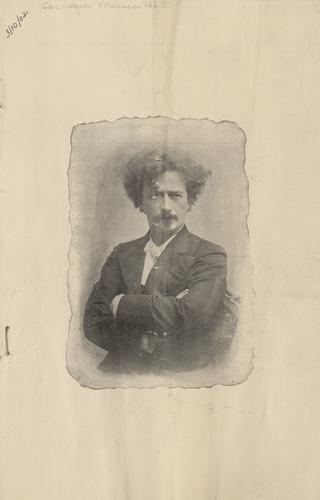 Concert program - Ignacy Jan Paderewski performance
