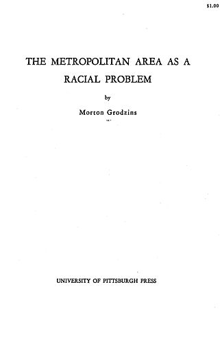 metropolitan area as a racial problem