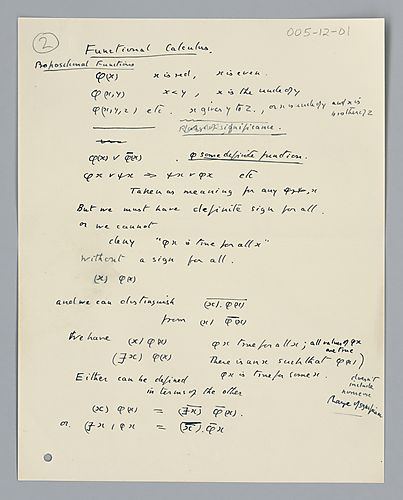 First Order Logic