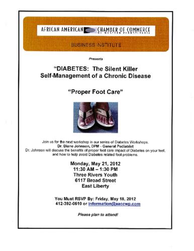 Diabetes The Silent Killer Proper Foot Care-Flyer
