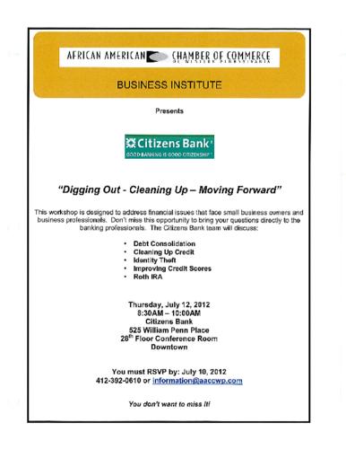 Digging Out-Cleaning Up-Moving Forward-Flyer