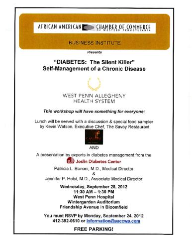 Diabetes The Silent Killer-Flyer