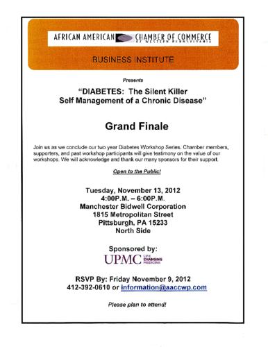 Diabetes The Silent Killer Grand Finale-Flyer