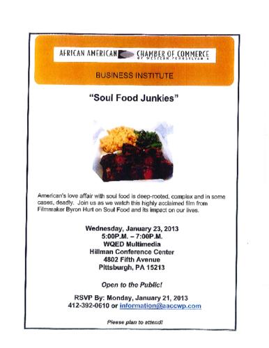 Soul Food Junkies-Flyer