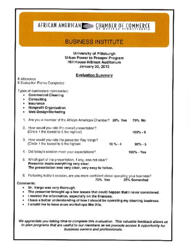 Power to Prosper Program-Evaluation Results