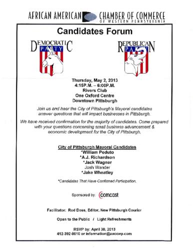 Candidates' Forum-Flyer