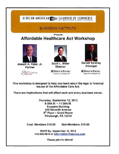 Affordable Care Act Workshop-Flyer
