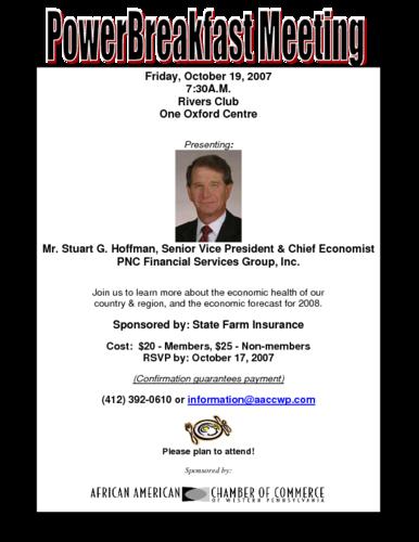 Sr. Stuart G. Hoffman Senior VP & Chief Economist PNC Financial Services Group Inc